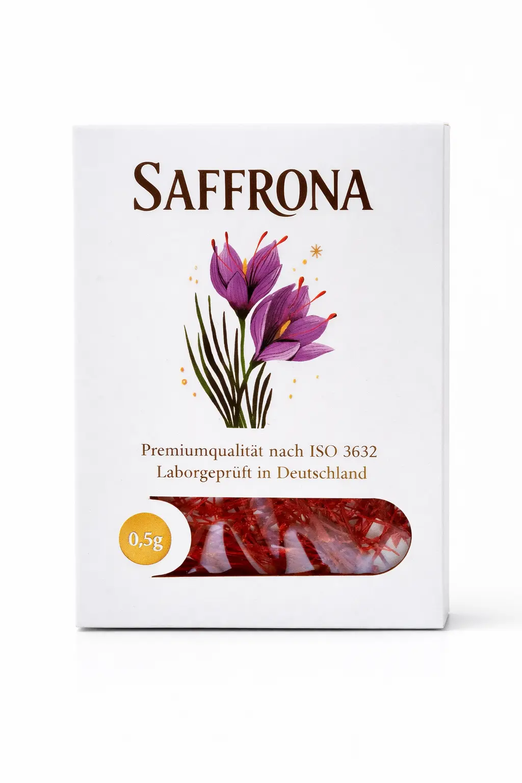 Saffrona Afghan Saffron Threads – 0.5 g Pack Saffrona Afghan saffron threads in a 0.5 g pack