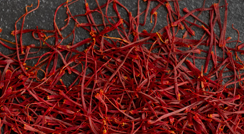 Illustration of the LAAL cut with separate red saffron stigma portions