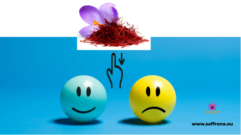 Saffron threads illustrating research into mood and mental wellbeing